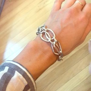 Silver and Gold Chain J. Jill Bracelet